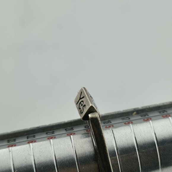 Yes No Maybe Ring 925 Sterling Silver Decision maker Dice Fun Spinner SIZE 8.5 - Picture 7 of 11